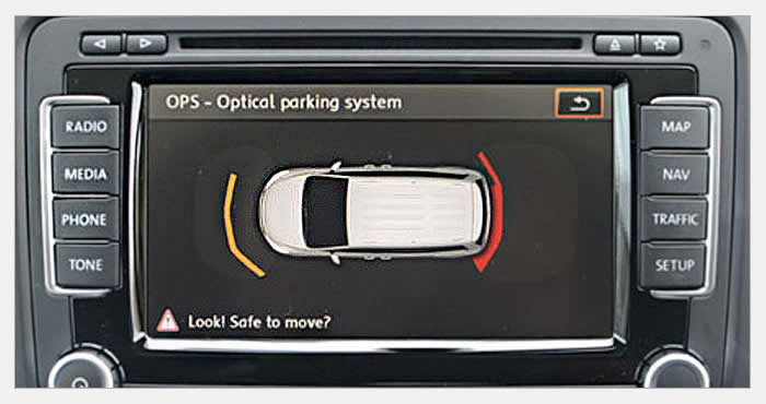 Specialists in VW PDC Parkpilot front parking sensor system with display interface, Highdown Car Audio